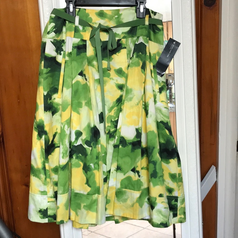 $99 Jones New York Skirt 8 Medium Pleats Midi NEW!